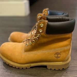 Timberland Premium Waterproof Wheat Boots Beige Size 11.5